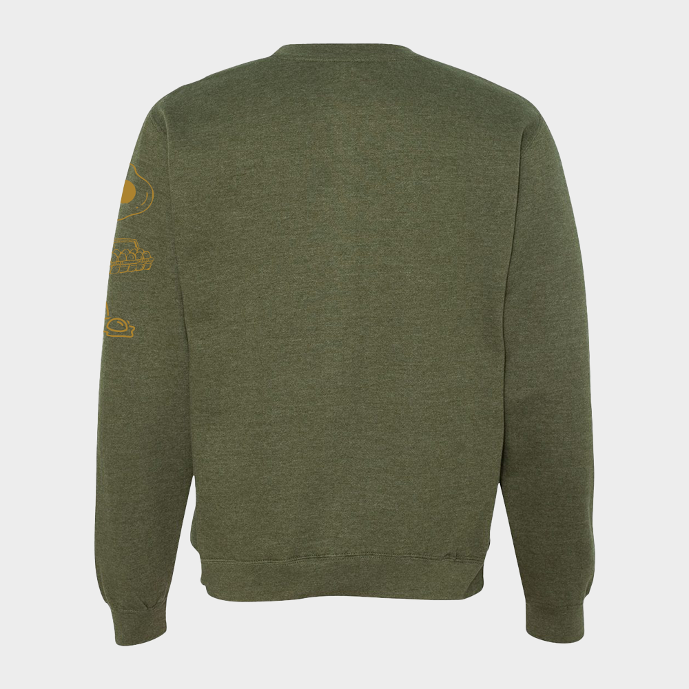 Green Long Sleeve Yolk Life - Unisex Crewneck Sweatshirt