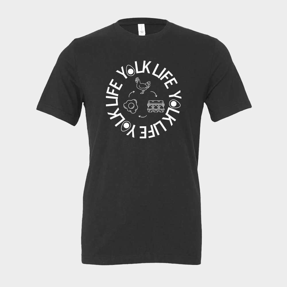 Circle of Yolk Life - Unisex Short Sleeve Tee Black