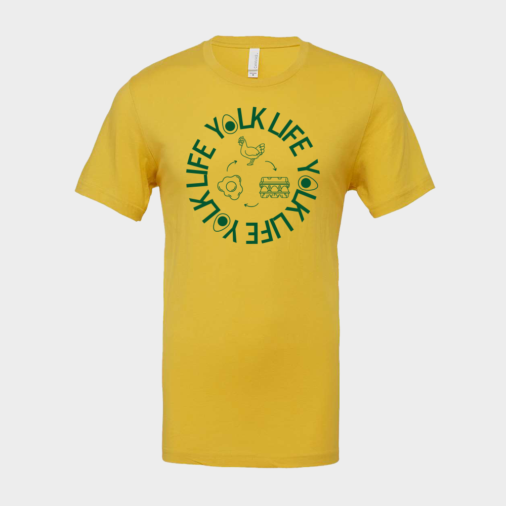 Circle of Yolk Life - Unisex Short Sleeve Tee Yellow